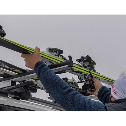 Ski racks for roof bars